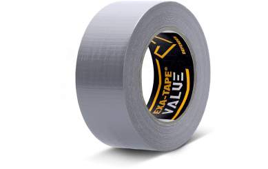 Defender EXA-TAPE-VALUE S 50 - Gewebeklebeband, Silber, glänzend, 50mm x 50m 