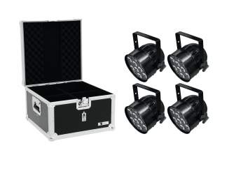 Eurolite Set 4x LED PAR-56 HCL Short sw + EPS Case 