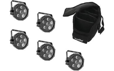 Eurolite Set 5x LED SLS-6 TCL Spot + Soft Bag 