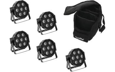 Eurolite Set 5x LED SLS-7 HCL Spot + Soft Bag 