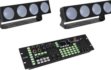 Eurolite Set 2x LED CBB-4 + DMX LED Color Chief Controller 