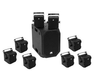 Omnitronic Set BOB-10A sw + 8x BOB-4 sw 