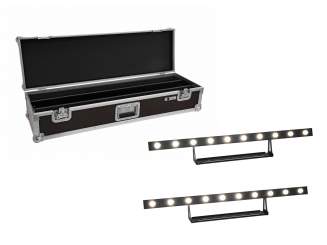 Eurolite Set 2x LED STP-10 Sunbar 3200K 10x5W Lichtleiste + Case 