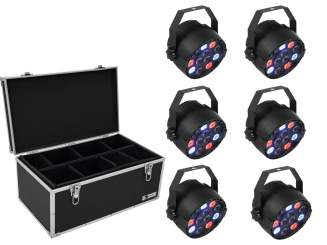 Eurolite Set 6x LED PARty Spot + Case TDV-1 