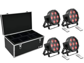 Eurolite Set 4x LED SLS-7 HCL Floor + Case TDV-1 