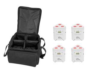 Eurolite Set 4x AKKU TL-3 TCL weiß + SB-4 Soft-Bag 