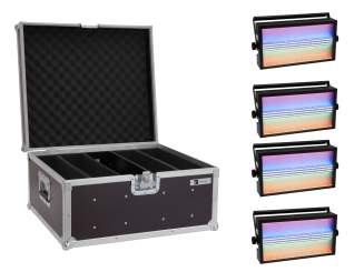 Eurolite Set 4x LED Super Strobe ABL + Case 