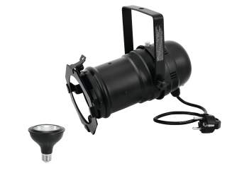 Eurolite Set PAR-30 Spot sw + PAR-30 230V COB 12W E-27 LED 1800-3000K dim2warm 