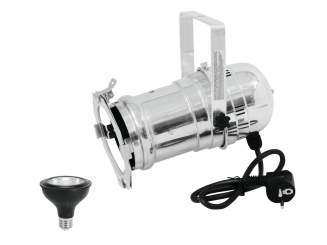 Eurolite Set PAR-30 Spot sil+ PAR-30 230V COB 12W E-27 LED 1800-3000K dim2warm 