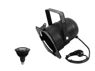 Eurolite Set PAR-38 Spot sw + PAR-38 230V COB 18W E-27 LED 1800-3000k dim2warm 
