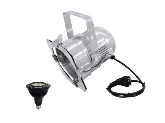 Eurolite Set PAR-38 Spot sil + PAR-38 230V COB 18W E-27 LED 1800-3000k dim2warm 