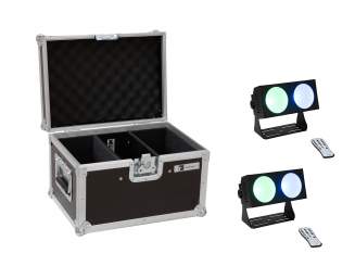 Eurolite Set 2x LED CBB-2 COB RGB Leiste + Case 