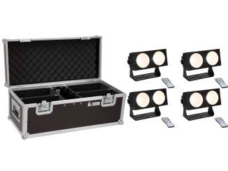 Eurolite Set 4x LED CBB-2 COB WW Leiste + Case 
