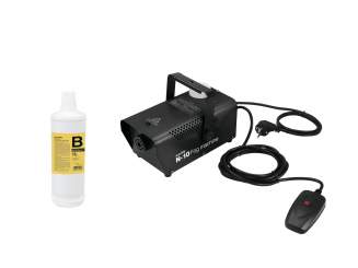 Eurolite Set N-10 schwarz + B2D Basic Nebelfluid 1l 