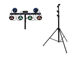 Eurolite Set LED KLS Laser Bar Next FX-Lichtset + STV-60-WOT EU Stahlstativ schwarz 