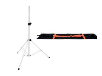 Omnitronic Set BS-2 EU Boxenhochständer weiß + Tragetasche 