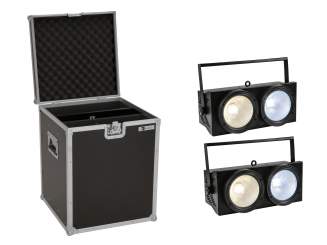 Eurolite Set 2x Audience Blinder 2x100W LED COB CW/WW + Case 