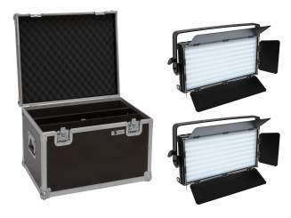 Eurolite Set 2x LED PLL-480 QCL Panel + Case 