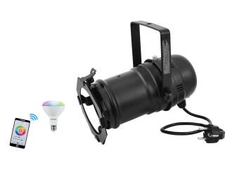Eurolite Set PAR-30 Spot sw + LED PAR-30 RGB/WW/CW WiFi 