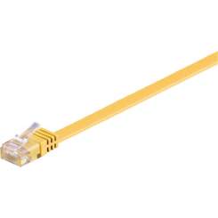 Goobay CAT 6 Flach-Patchkabel, U/UTP, Gelb 2 m 