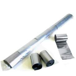 Magic FX Metallic Stadium Luftschlangen 20m x 5cm Silber Beutel 