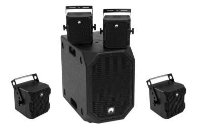 Omnitronic Set BOB-10A sw + 4x BOB-4 sw 