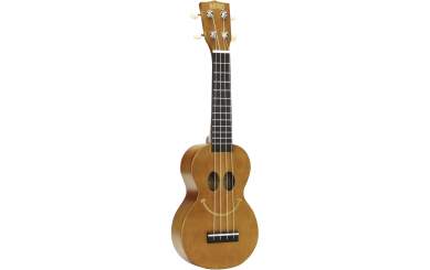 Mahalo Smiley Ukulele Trans Brown 