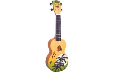 Mahalo Designer Ukulele Hawaii (Green Burst) 