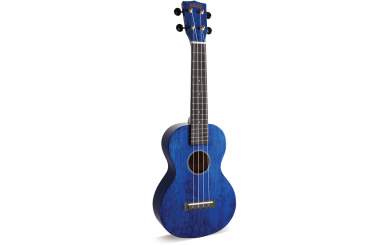 Mahalo Hano Concert Ukulele Trans Blue 