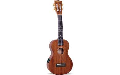 Mahalo Java Concert Electro Ukulele Vintage Natural 