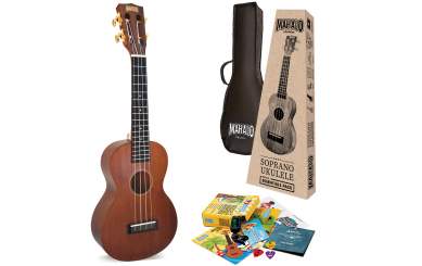 Mahalo Java Concert Ukulele Trans Brown Essentials Pack 