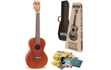 Mahalo Java Tenor Ukulele Trans Brown Essentials Pack 