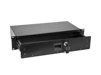 Omnitronic Rackschublade SN-2 Rackschublade mit Schloss 2HE 