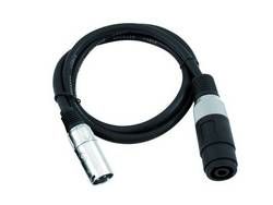 Omnitronic Adapterkabel Speaker (F) / XLR (M), 1m, schwarz 