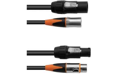 Eurolite Kombikabel DT-2 DMX IP T-Con/3 Pin XLR 1,5m 