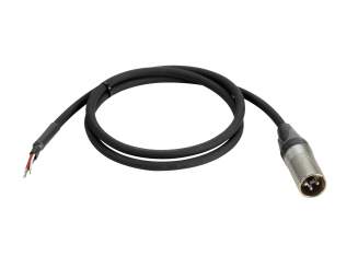 PSSO DMX Kabel 3pol male/ offene Kabelenden, 1m 