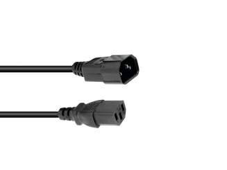 Omnitronic Kaltgeräte Verlängerung 3x0,75 1,5m sw 