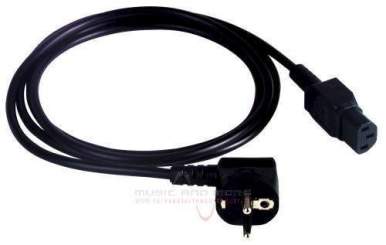 Omnitronic Kaltgeräte Netzkabel 3 x 0,75 1,5m schwarz 