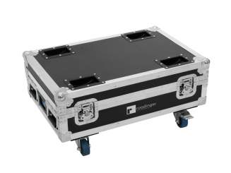 Roadinger Flightcase 4x Akku BAR-6 Glow QCL Flex QuickDMX mit La 