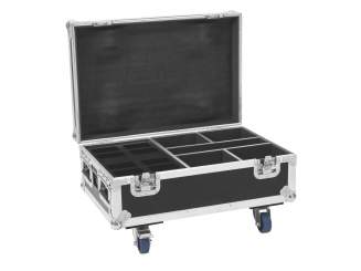 Roadinger Flightcase 4x AKKU IP UP-4 Plus HCL Spot WDMX mit Ladefunktion 