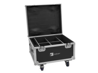 Roadinger Flightcase 4x AKKU IP PAR 7 QCL WDMX mit Ladefunktion 