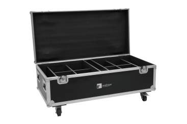 Roadinger Flightcase 8x AKKU IP PAR 7 QCL WDMX mit Ladefunktion 