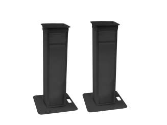 Eurolite 2x Stage Stand variabel inkl. Cover und Tasche, schwarz 