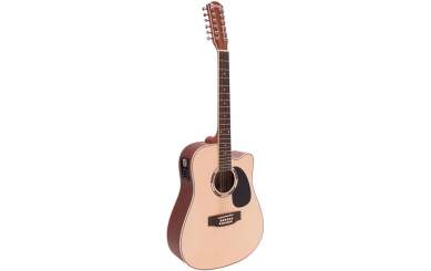 Dimavery DR-612 Western-Gitarre 12-saitig, natur 