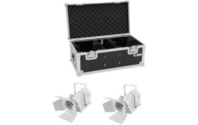 Eurolite Set 2x LED THA-40PC ws + Case 