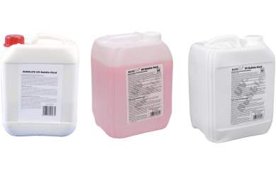 Eurolite Set 3x UV-Seifenblasenfluid 5l gelb + rot + blau 