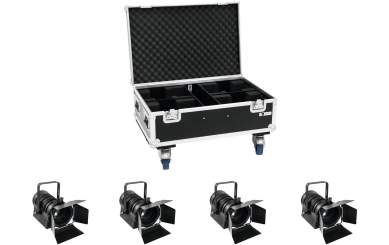 Eurolite Set 4x LED THA-40PC sw + Case 