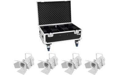 Eurolite Set 4x LED THA-40PC ws + Case 
