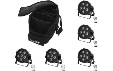 Eurolite Set 5x LED SLS-603 + Case 