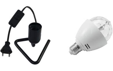 Eurolite Set LED BC-1 RGB + Triangle Fassung schwarz 